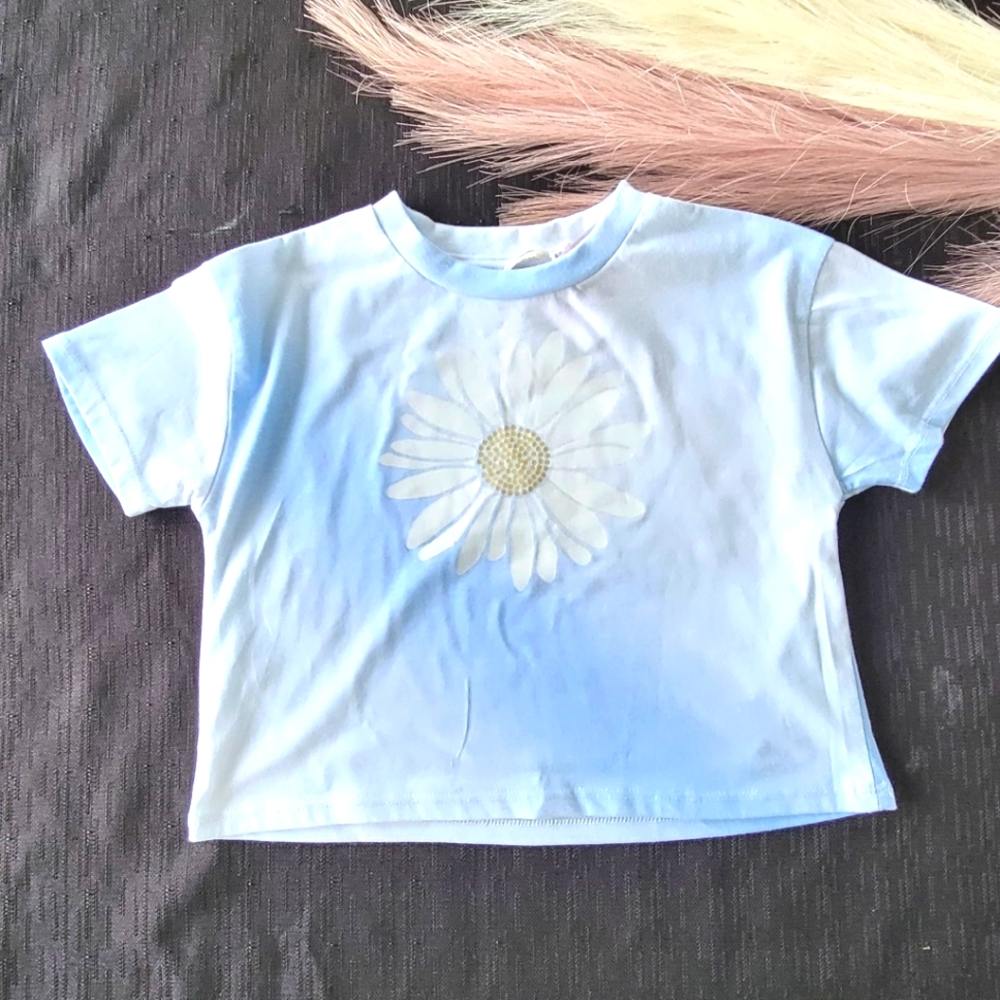 Jessica Simpson‎ Girls T-Shirt Style Cb741j54 Color Blue Ombre Size 5
